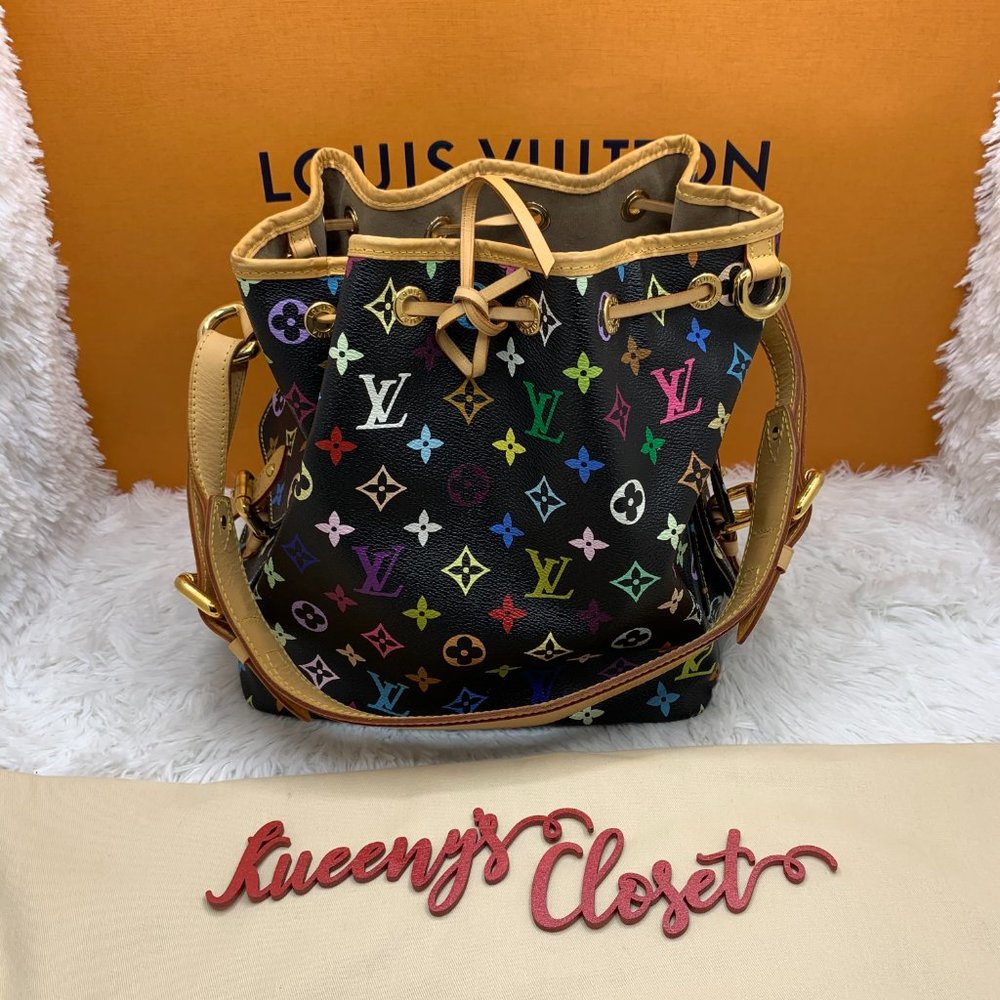 ❌SOLD❌ Louis Vuitton Petit Noe Multicolore bag - Picture 1 of 16